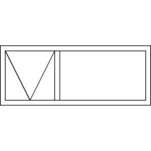 Casement 30.5 Top Hung Window - PT1506 (1490 x 590)