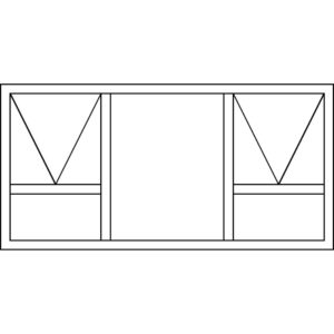 Casement 30.5 Top Hung Window - PTT1809 (1790 x 890)