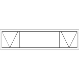 Casement 30.5 Top Hung Window - PTT2406 (2390 x 590)