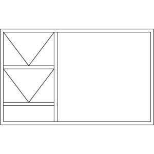 Casement 30.5 Top Hung Window - PTT2415 (2390 x 1490)